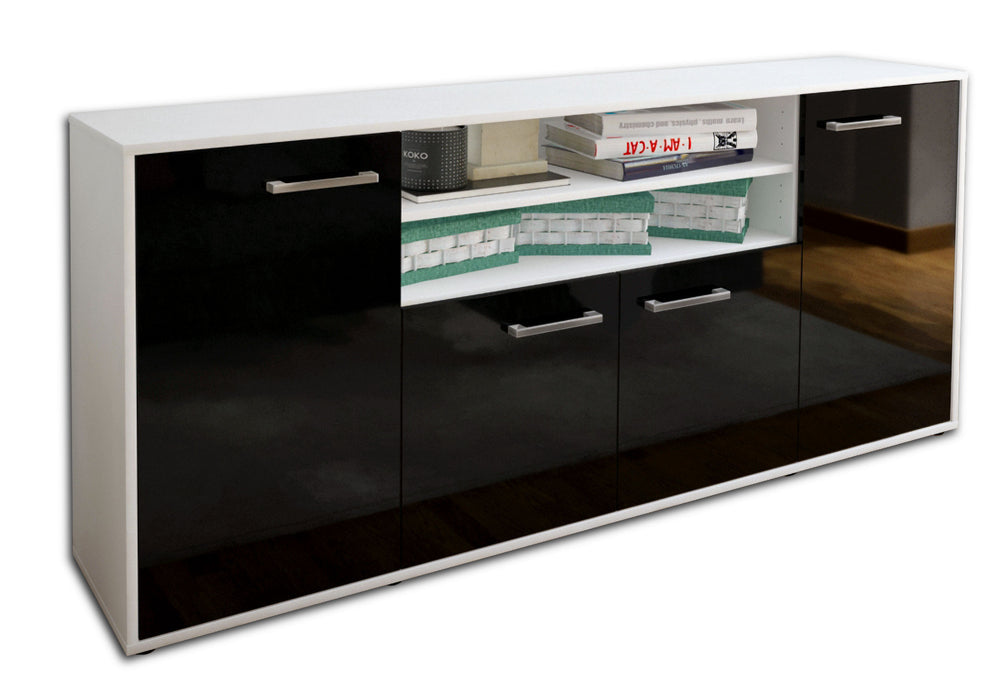 Sideboard Elsita, Schwarz Studio (180x79x35cm) - Stil.Zeit Möbel GmbH