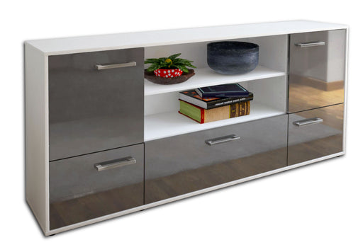 Sideboard Emanuela, Grau Studio (180x79x35cm) - Stil.Zeit Möbel GmbH