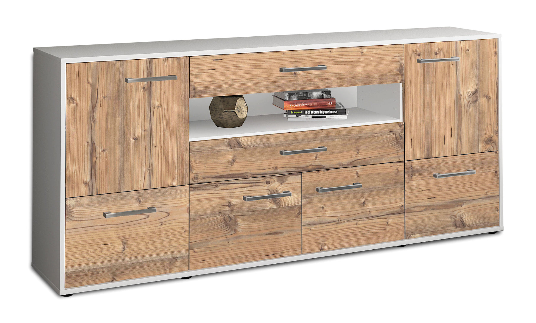 Sideboard Emely, Pinie Studio (180x79x35cm) - Stil.Zeit Möbel GmbH