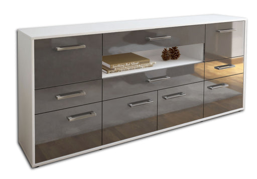 Sideboard Emerelda, Grau Studio (180x79x35cm) - Stil.Zeit Möbel GmbH