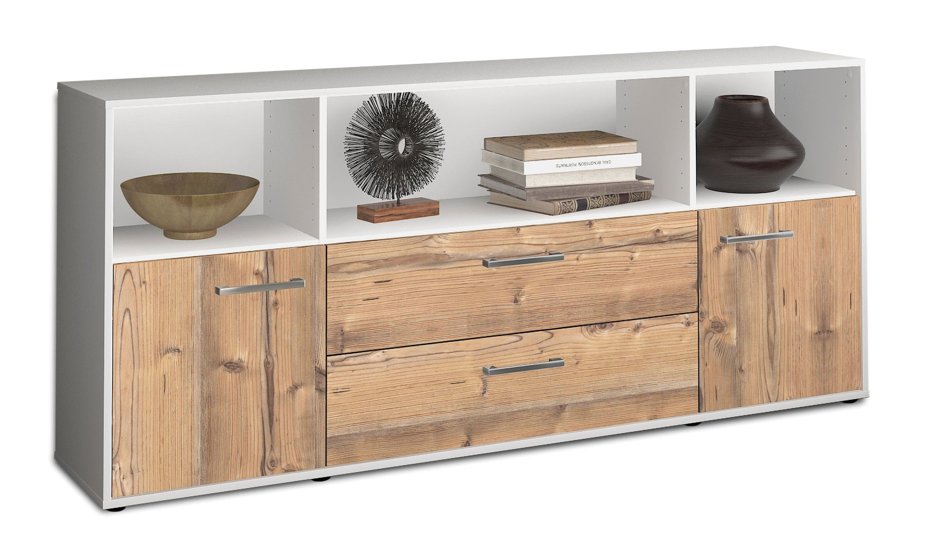 Sideboard Enza, Pinie Studio (180x79x35cm) - Stil.Zeit Möbel GmbH