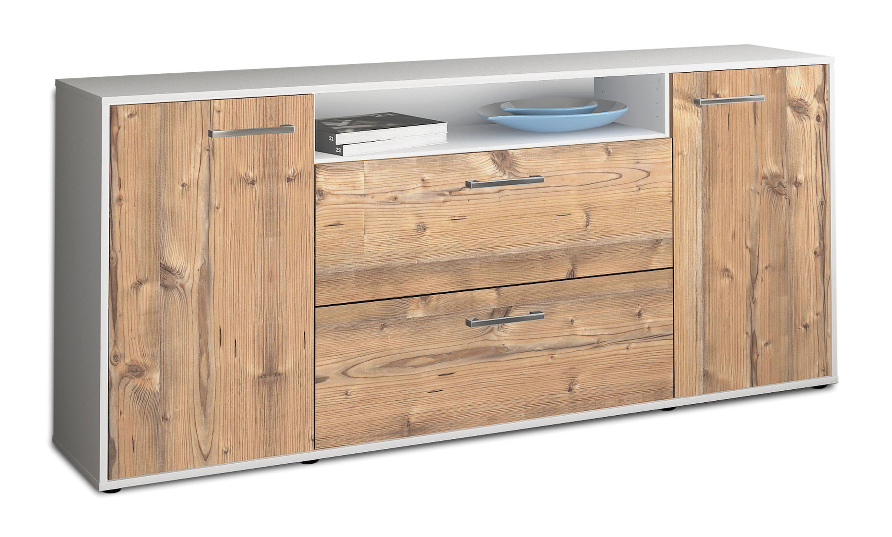 Sideboard Erina, Pinie Studio (180x79x35cm) - Stil.Zeit Möbel GmbH