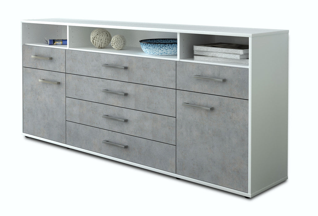 Sideboard Evelina, Beton Studio (180x79x35cm) - Stil.Zeit Möbel GmbH