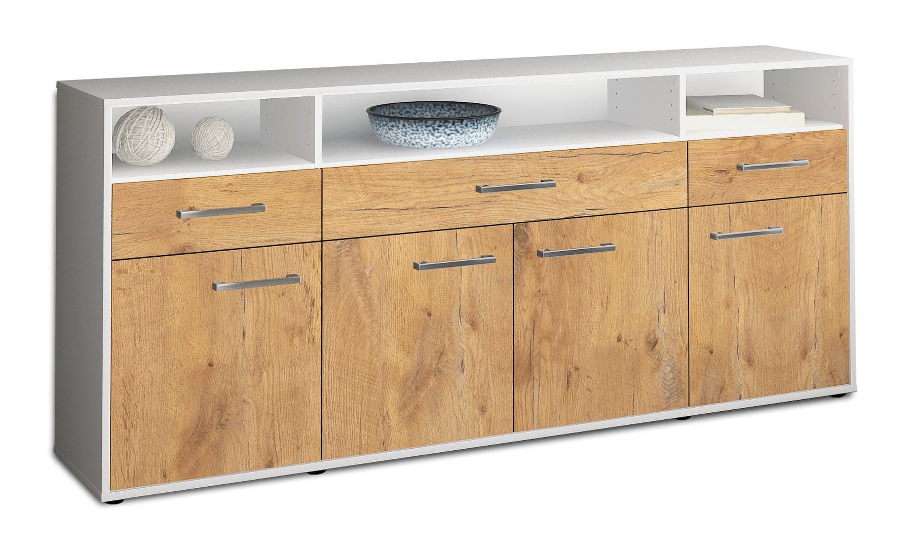 Sideboard Ezia, Eiche Studio (180x79x35cm) - Stil.Zeit Möbel GmbH