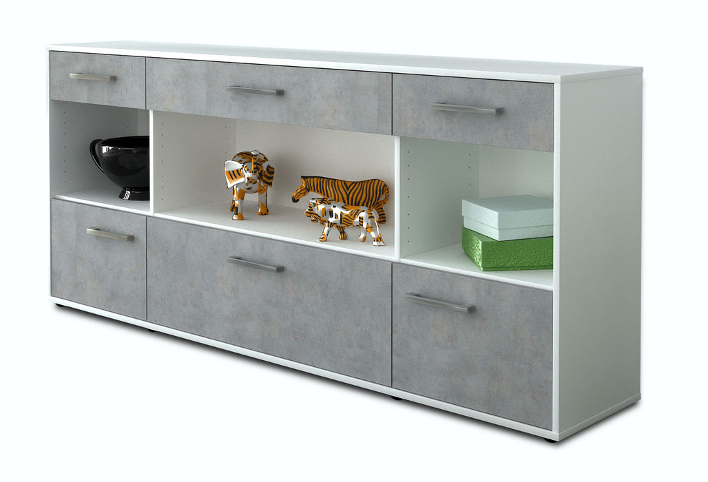 Sideboard Fabiana, Beton Studio (180x79x35cm) - Stil.Zeit Möbel GmbH