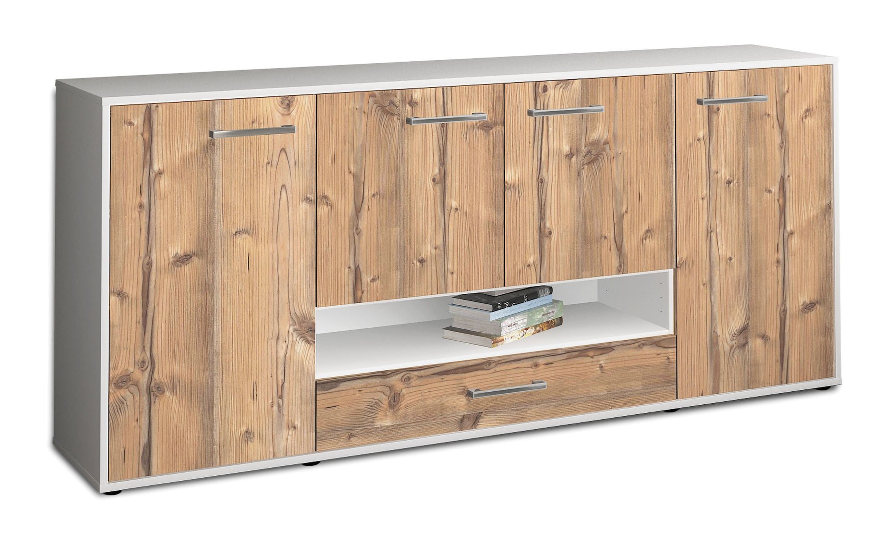 Sideboard Felicitas, Pinie Studio (180x79x35cm) - Stil.Zeit Möbel GmbH