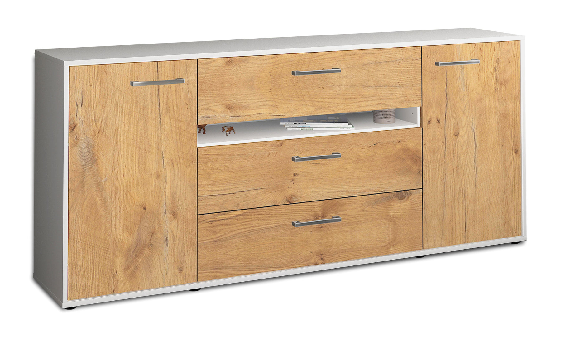 Sideboard Fernanda, Eiche Studio (180x79x35cm) - Stil.Zeit Möbel GmbH