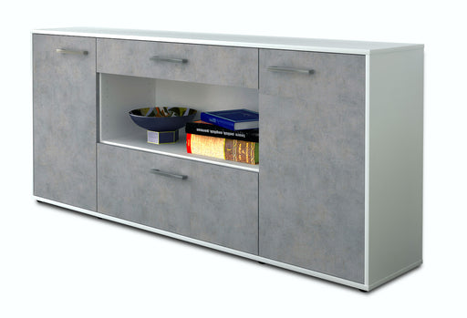Sideboard Fiora, Beton Studio (180x79x35cm) - Stil.Zeit Möbel GmbH