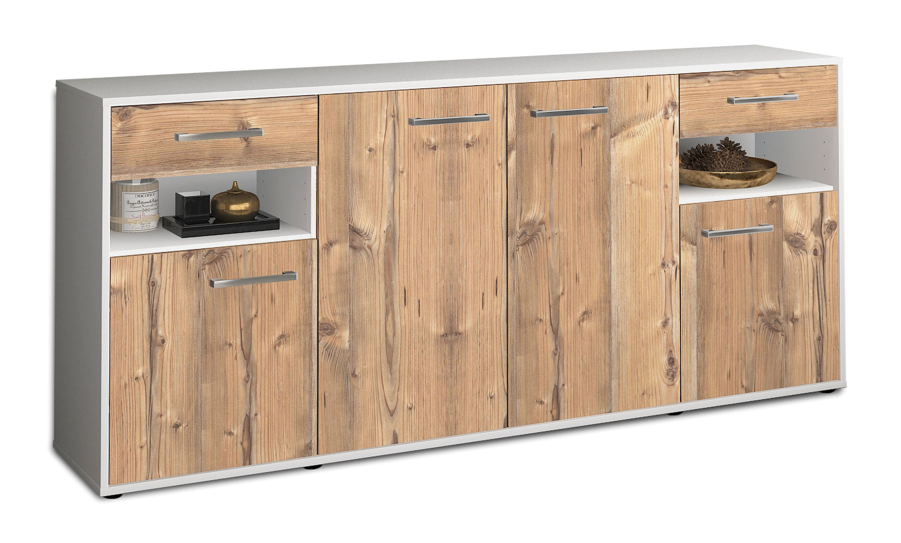 Sideboard Franca, Pinie Studio (180x79x35cm) - Stil.Zeit Möbel GmbH