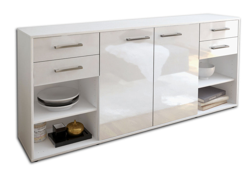 Sideboard Franka, Weiß Studio (180x79x35cm) - Stil.Zeit Möbel GmbH