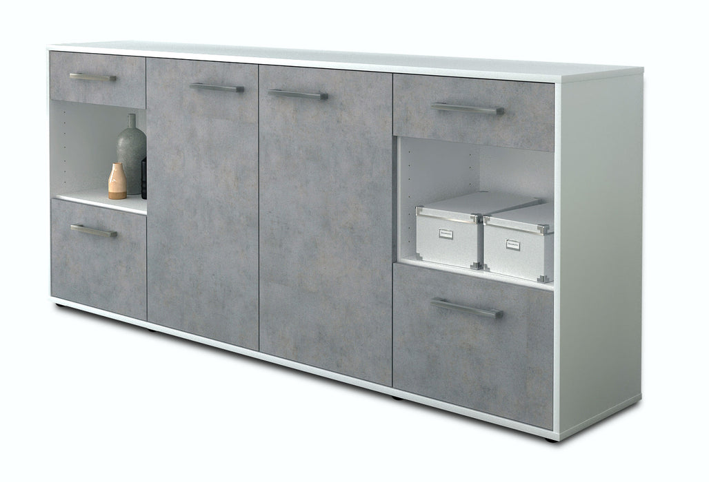 Sideboard Gabriella, Beton Studio (180x79x35cm) - Stil.Zeit Möbel GmbH