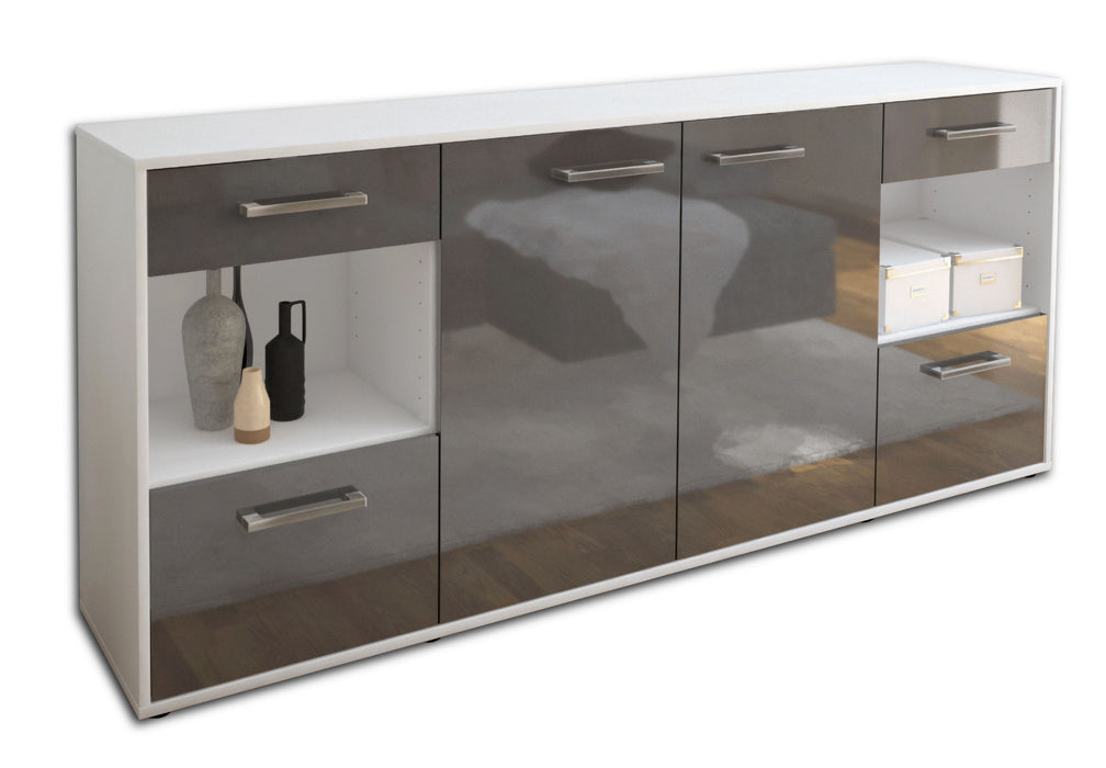 Sideboard Gabriella, Grau Studio (180x79x35cm) - Stil.Zeit Möbel GmbH