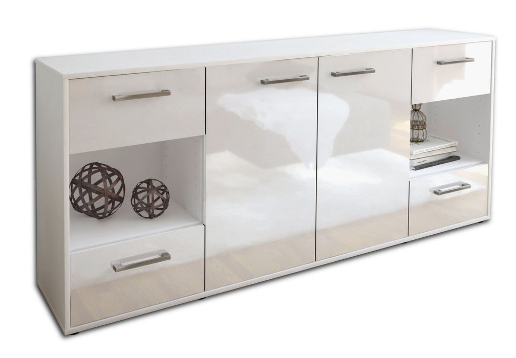 Sideboard Gaia, Weiß Studio (180x79x35cm) - Stil.Zeit Möbel GmbH