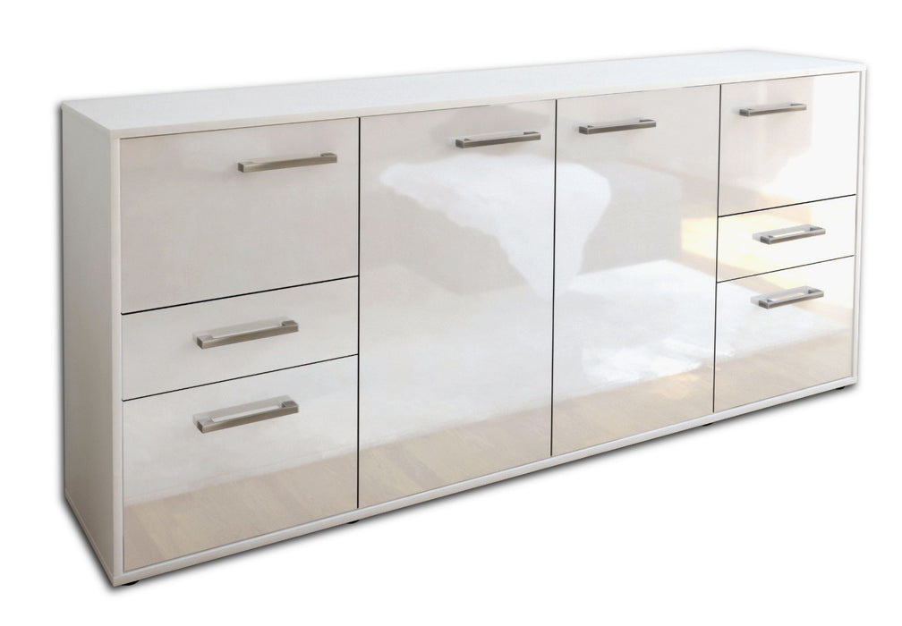 Sideboard Gemma, Weiß Studio (180x79x35cm) - Stil.Zeit Möbel GmbH