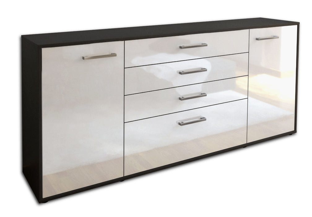 Sideboard Eleni, Weiß Studio (180x79x35cm) - Stil.Zeit Möbel GmbH