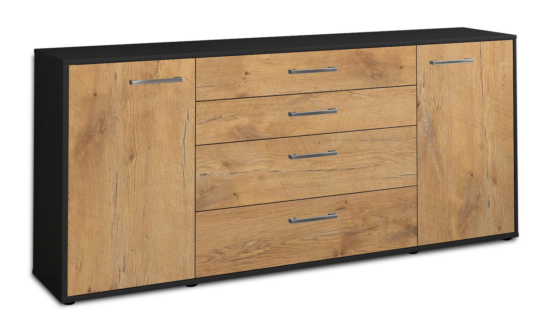 Sideboard Elettra, Eiche Studio (180x79x35cm) - Stil.Zeit Möbel GmbH