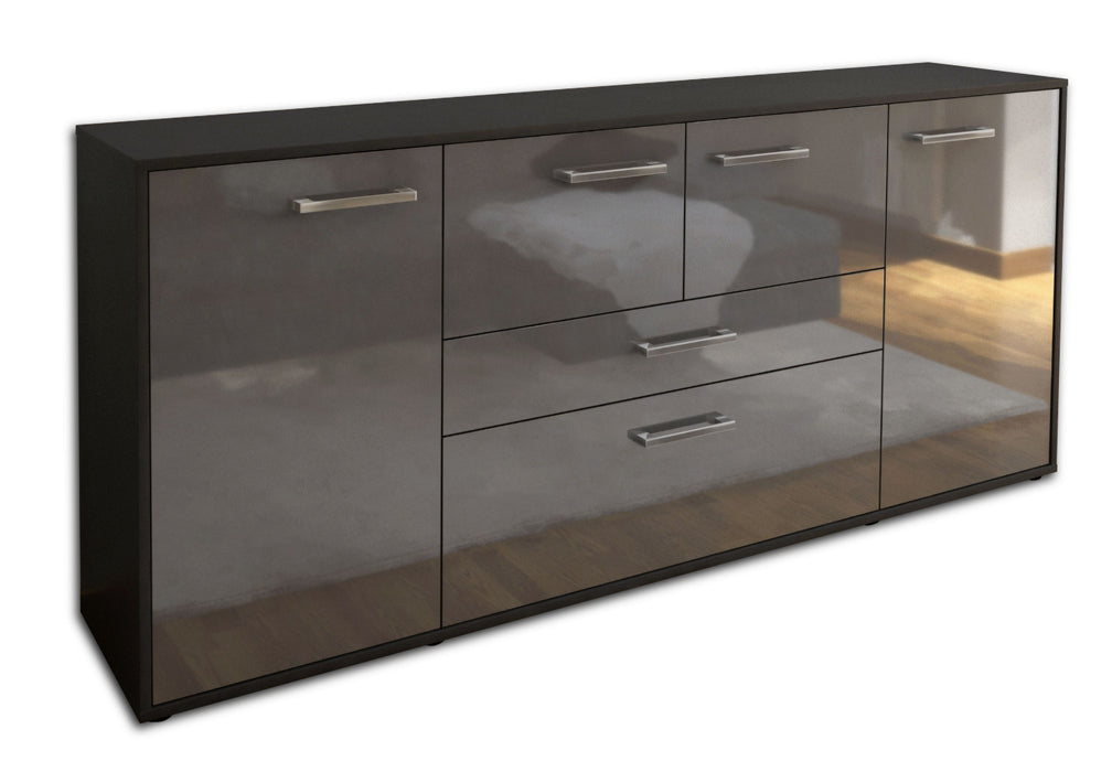 Sideboard Elisa, Grau Studio (180x79x35cm) - Stil.Zeit Möbel GmbH