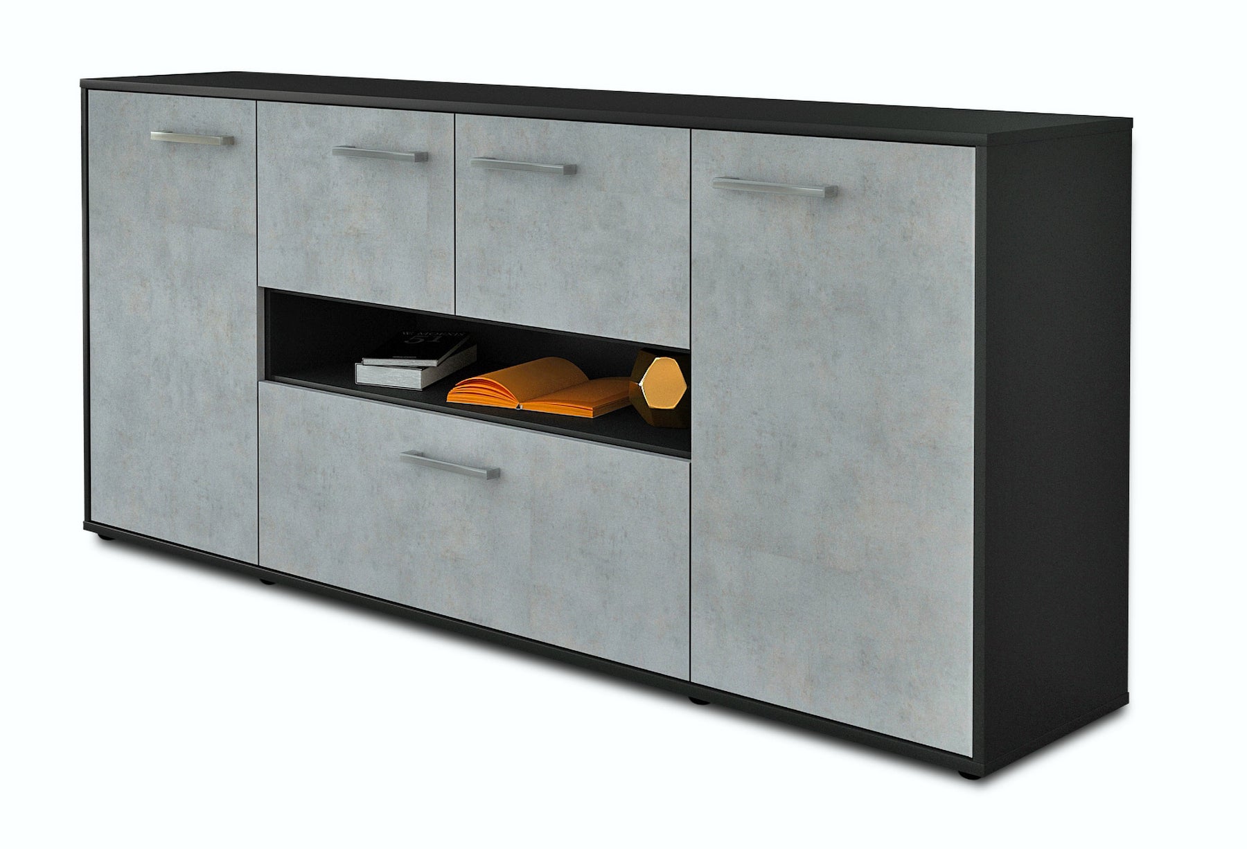 Sideboard Elisabetta, Beton Studio (180x79x35cm) - Stil.Zeit Möbel GmbH