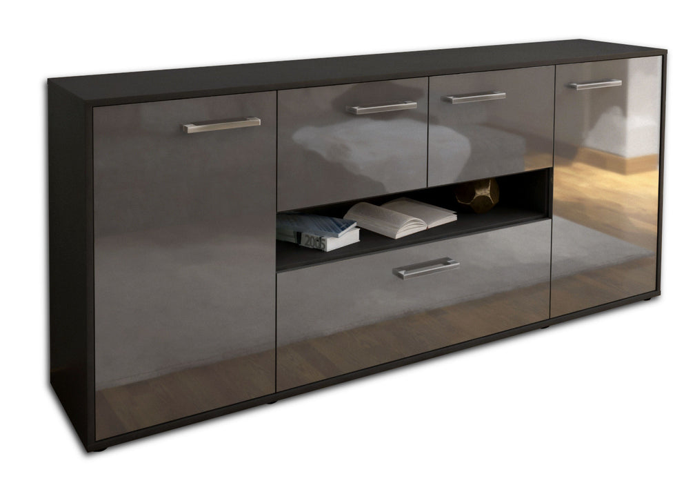 Sideboard Elisabetta, Grau Studio (180x79x35cm) - Stil.Zeit Möbel GmbH