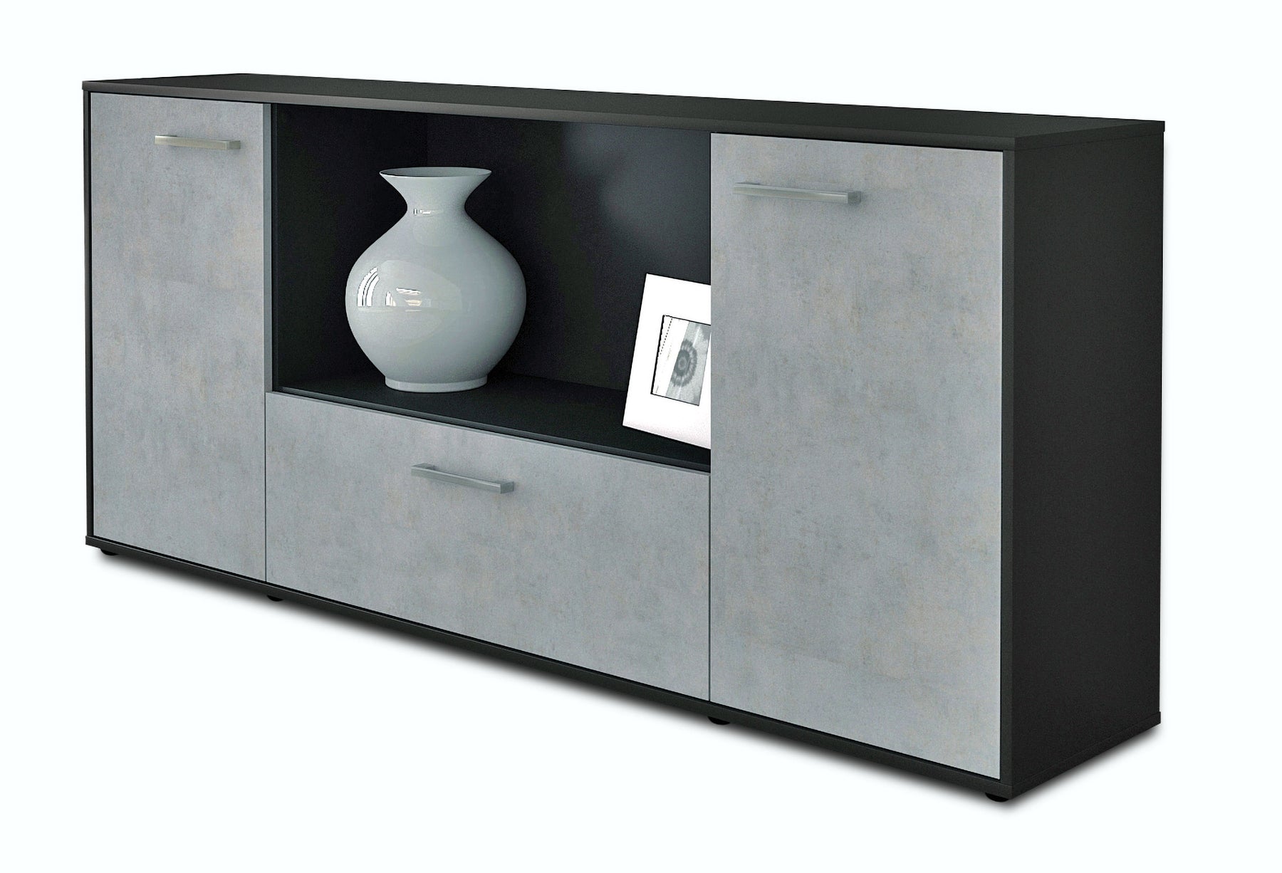 Sideboard Ella, Beton Studio (180x79x35cm) - Stil.Zeit Möbel GmbH