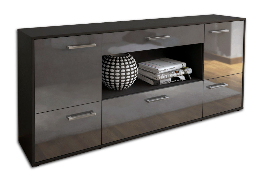 Sideboard Elodie, Grau Studio (180x79x35cm) - Stil.Zeit Möbel GmbH