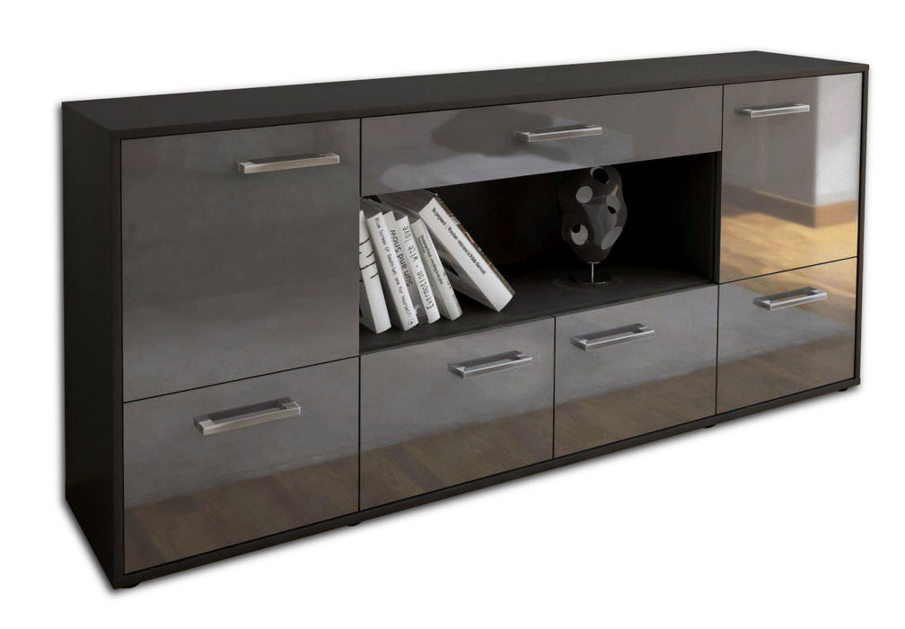 Sideboard ELSA, Grau Studio (180x79x35cm) - Stil.Zeit Möbel GmbH