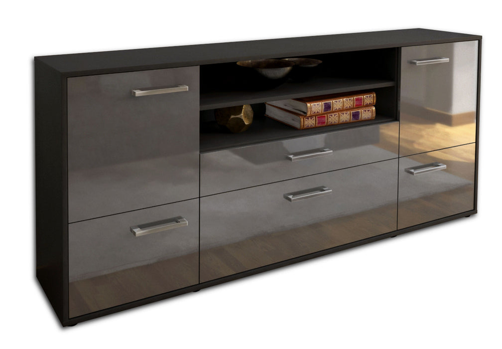 Sideboard Eluana, Grau Studio (180x79x35cm) - Stil.Zeit Möbel GmbH