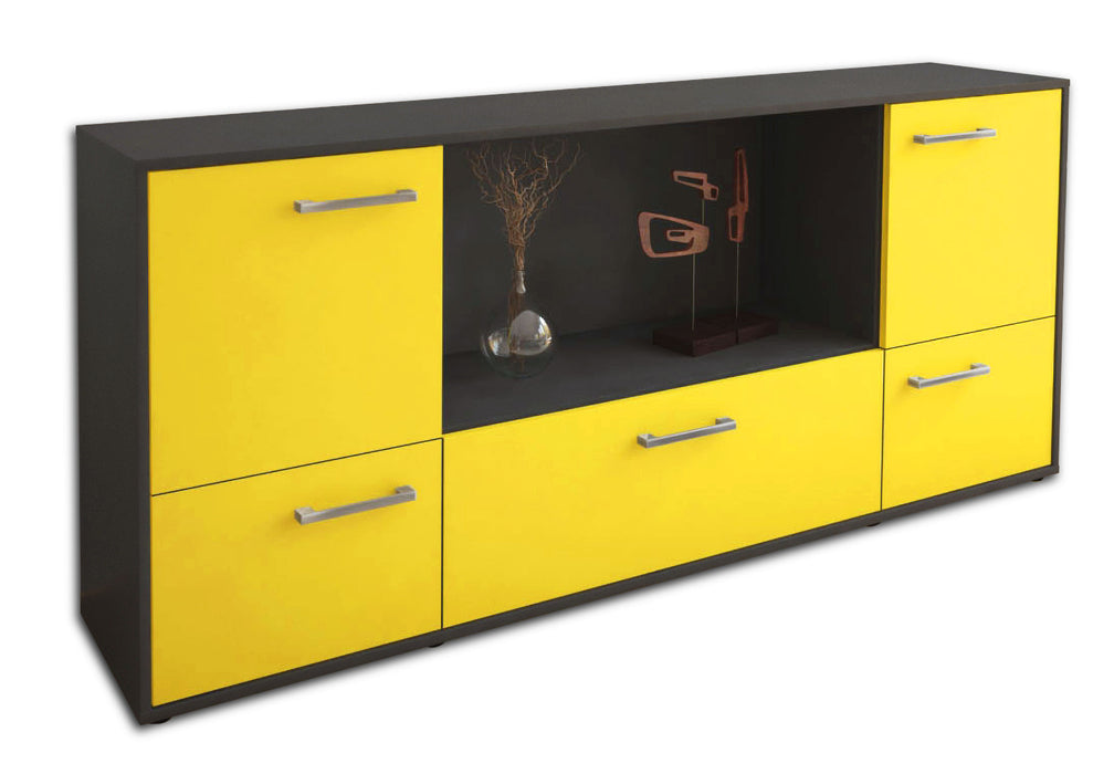 Sideboard Elvezia, Gelb Studio (180x79x35cm) - Stil.Zeit Möbel GmbH