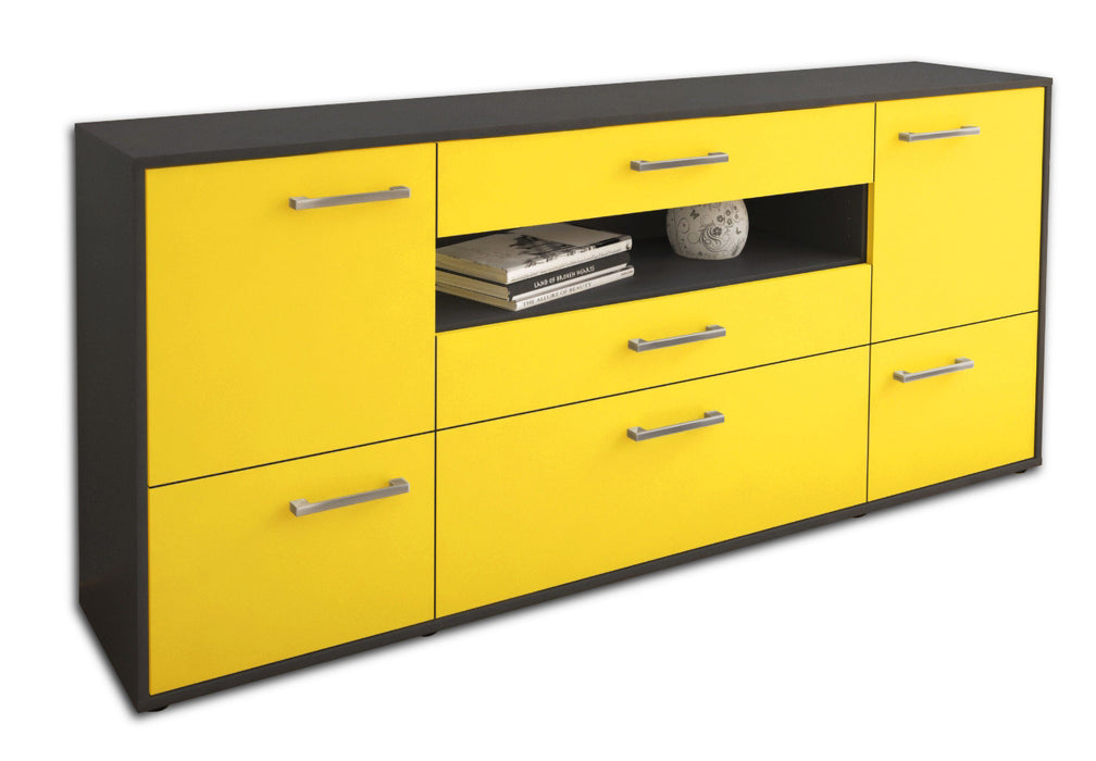 Sideboard Elvira, Gelb Studio (180x79x35cm) - Stil.Zeit Möbel GmbH