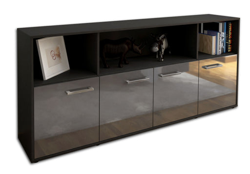 Sideboard Enrica, Grau Studio (180x79x35cm) - Stil.Zeit Möbel GmbH
