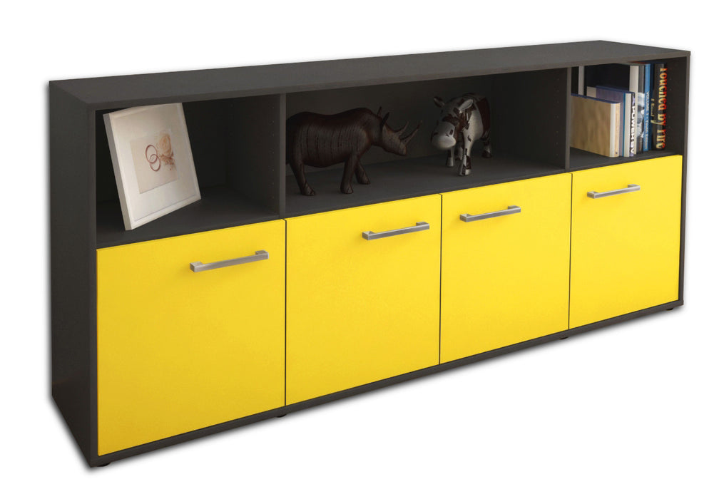 Sideboard Enrica, Gelb Studio (180x79x35cm) - Stil.Zeit Möbel GmbH