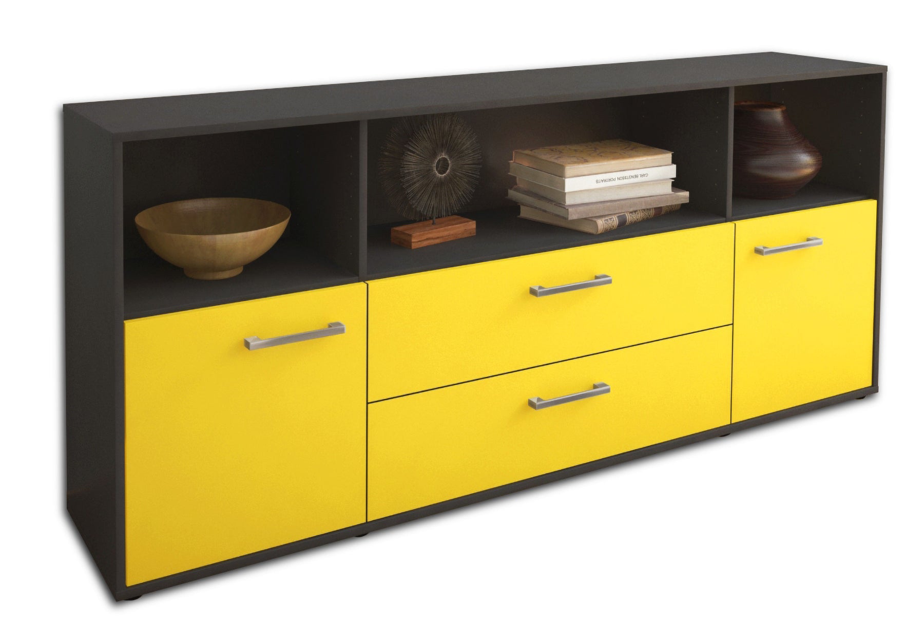 Sideboard Enza, Gelb Studio (180x79x35cm) - Stil.Zeit Möbel GmbH