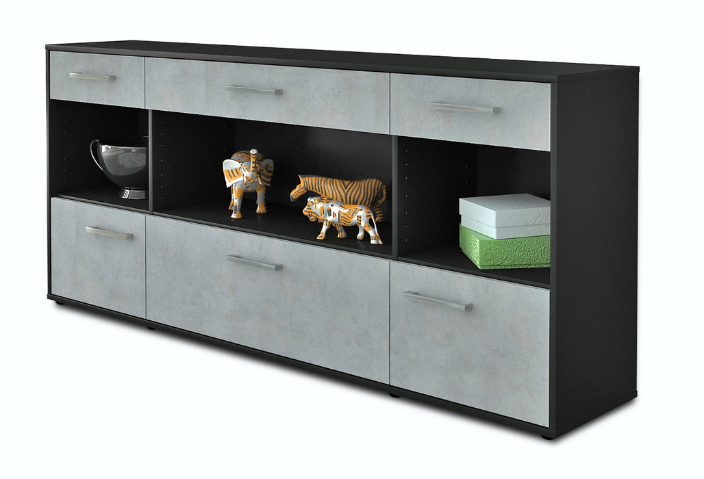 Sideboard Fabiana, Beton Studio (180x79x35cm) - Stil.Zeit Möbel GmbH