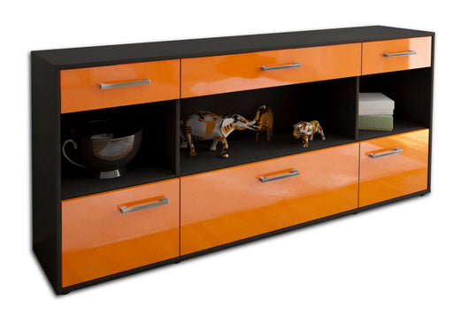 Sideboard Fabiana, Orange Studio (180x79x35cm) - Stil.Zeit Möbel GmbH