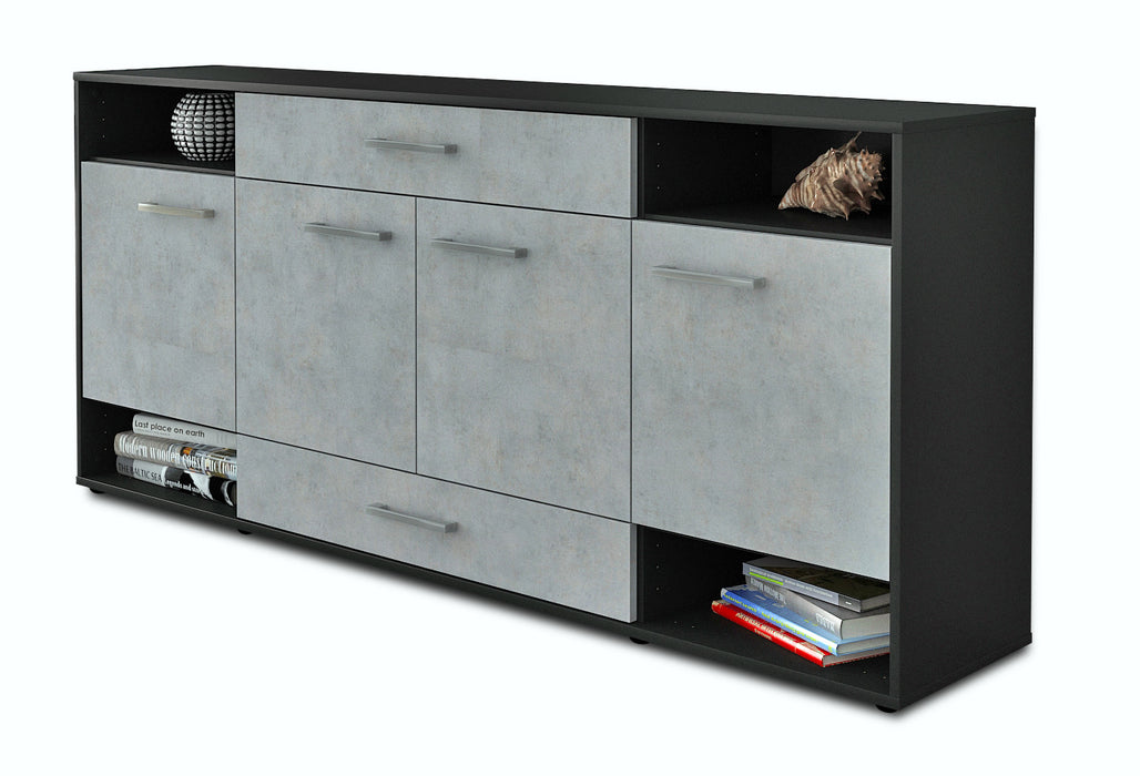 Sideboard Felicia, Beton Studio (180x79x35cm) - Stil.Zeit Möbel GmbH