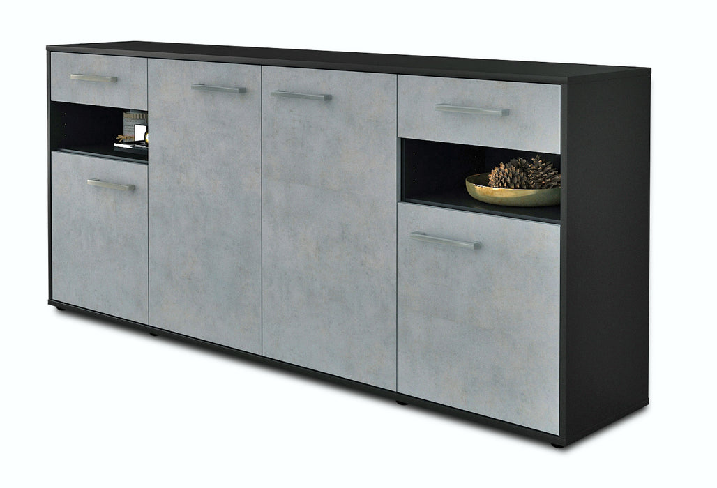 Sideboard Franca, Beton Studio (180x79x35cm) - Stil.Zeit Möbel GmbH