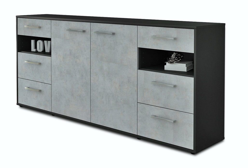 Sideboard Francesca, Beton Studio (180x79x35cm) - Stil.Zeit Möbel GmbH