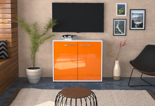 Sideboard Blanka, Orange Front (92x79x35cm) - Stil.Zeit Möbel GmbH