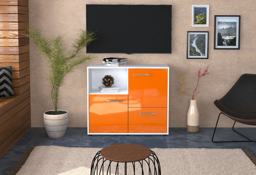Sideboard Carina, Orange Front (92x79x35cm) - Stil.Zeit Möbel GmbH