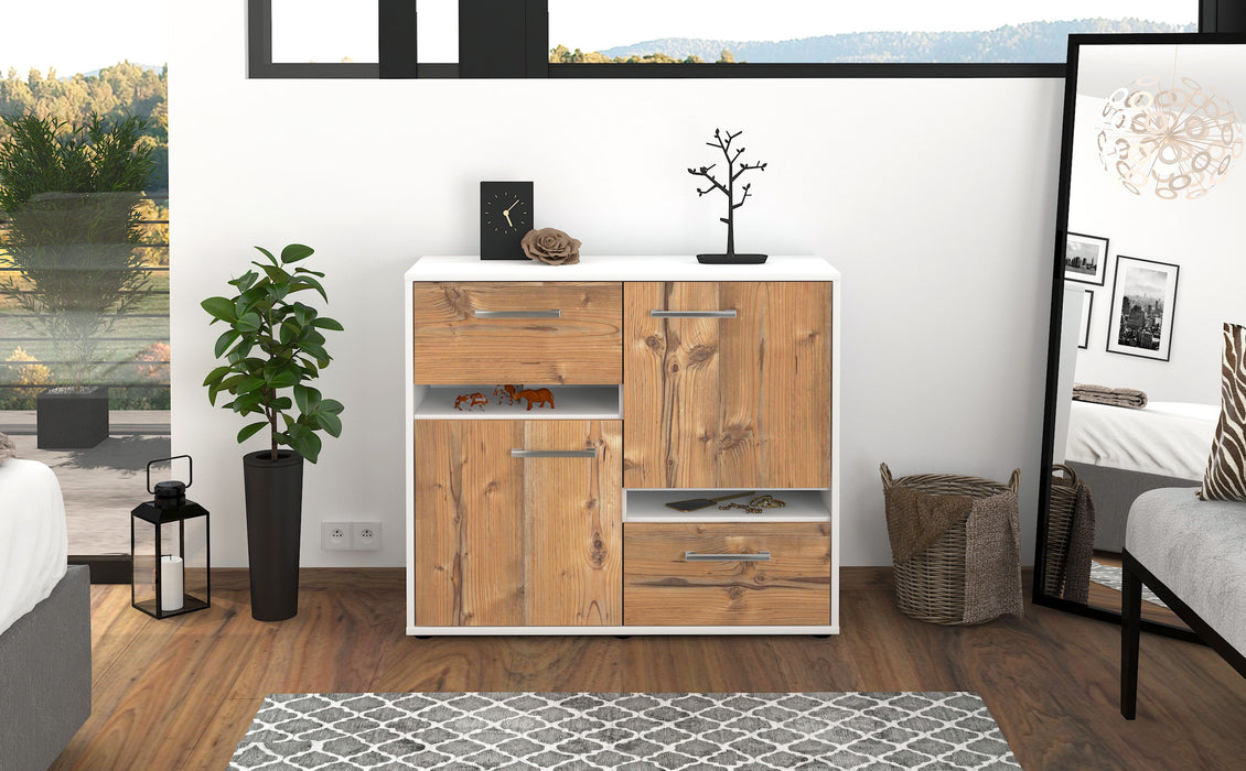 Sideboard Carlotta, Pinie Front (92x79x35cm) - Stil.Zeit Möbel GmbH