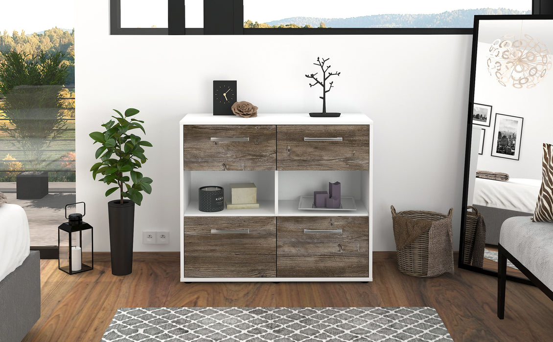 Sideboard Carmen, Treibholz Front (92x79x35cm) - Stil.Zeit Möbel GmbH