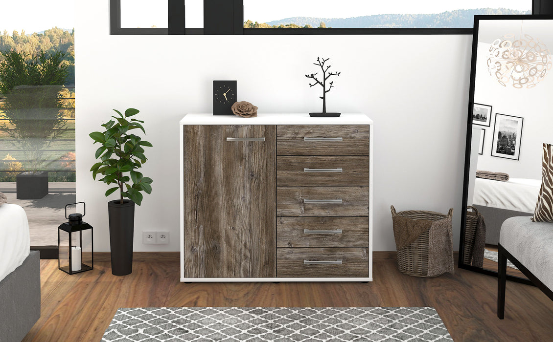 Sideboard Cecilia, Treibholz Front (92x79x35cm) - Stil.Zeit Möbel GmbH