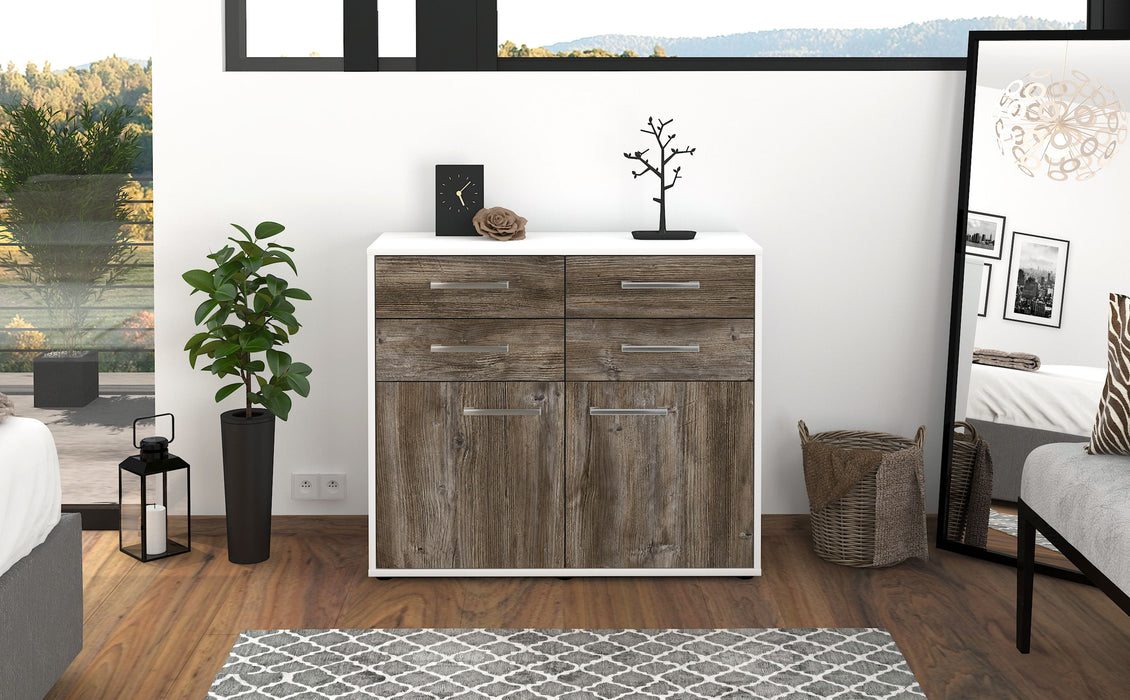 Sideboard Celia, Treibholz Front (92x79x35cm) - Stil.Zeit Möbel GmbH