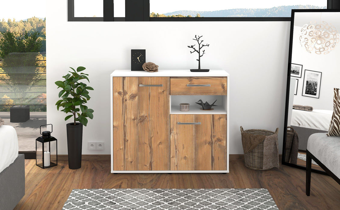 Sideboard Charlotta, Pinie Front (92x79x35cm) - Stil.Zeit Möbel GmbH