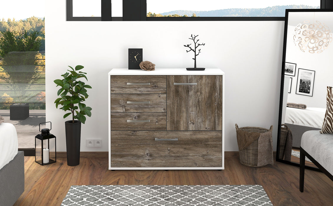 Sideboard Corina, Treibholz Front (92x79x35cm) - Stil.Zeit Möbel GmbH