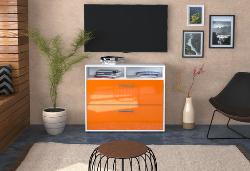 Sideboard Cosma, Orange Front (92x79x35cm) - Stil.Zeit Möbel GmbH