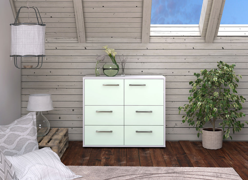 Sideboard Dana, Mint Front (92x79x35cm) - Stil.Zeit Möbel GmbH