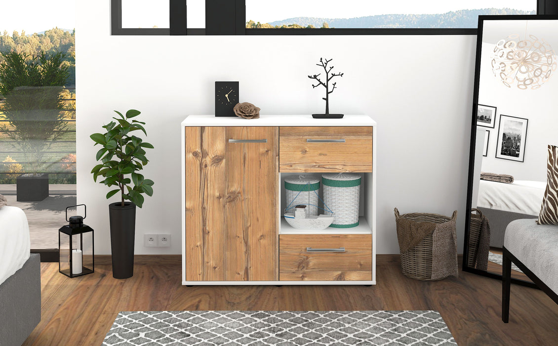 Sideboard Danica, Pinie Front (92x79x35cm) - Stil.Zeit Möbel GmbH