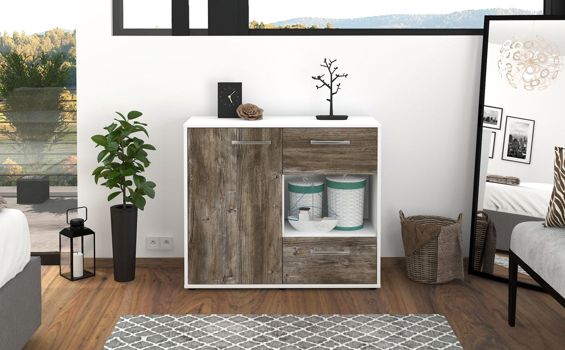 Sideboard Danica, Treibholz Front (92x79x35cm) - Stil.Zeit Möbel GmbH