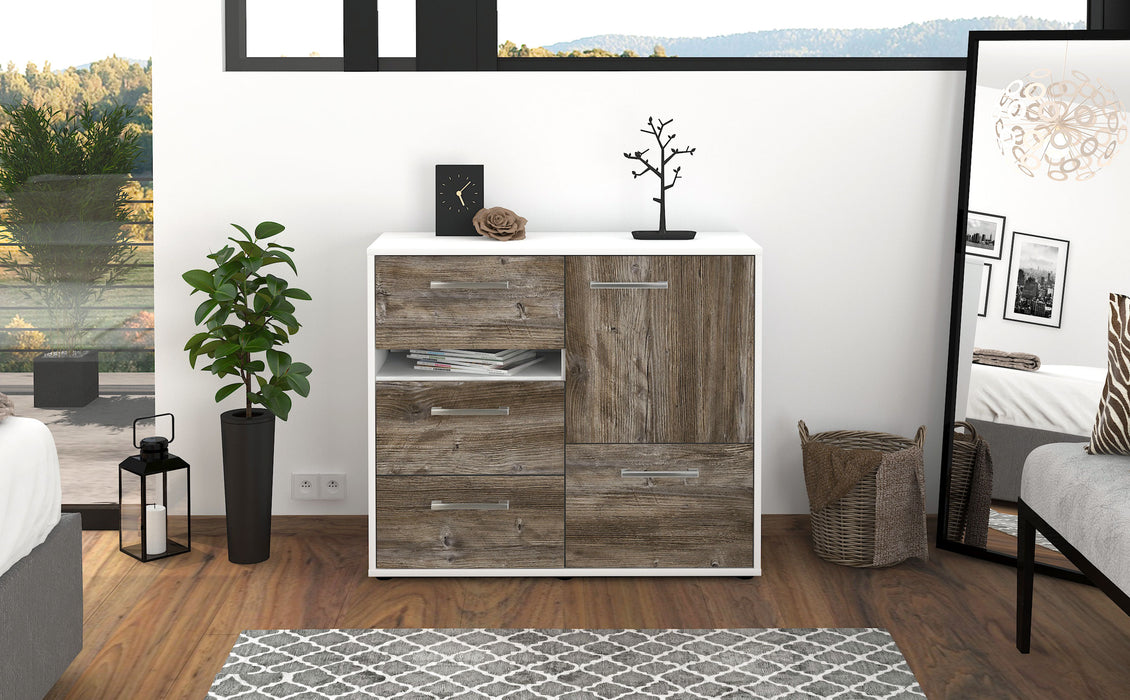 Sideboard Davina, Treibholz Front (92x79x35cm) - Stil.Zeit Möbel GmbH